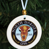ND's 125th Porcelain Christmas Ornament