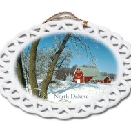David Paukert Frosted Morn North Dakota ornament
