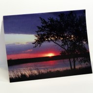 sunset note card web white